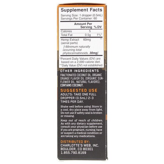 Hemp Extract Oil 60 Mg, CW